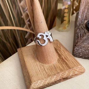 Om Sterling Silver Ring